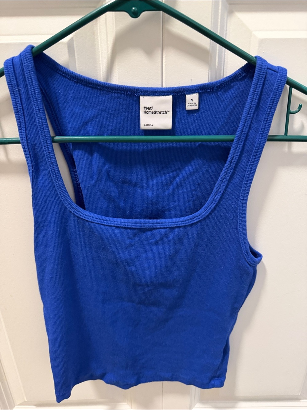 TNA HomeStretch Ribbed Square Neck Tank Top